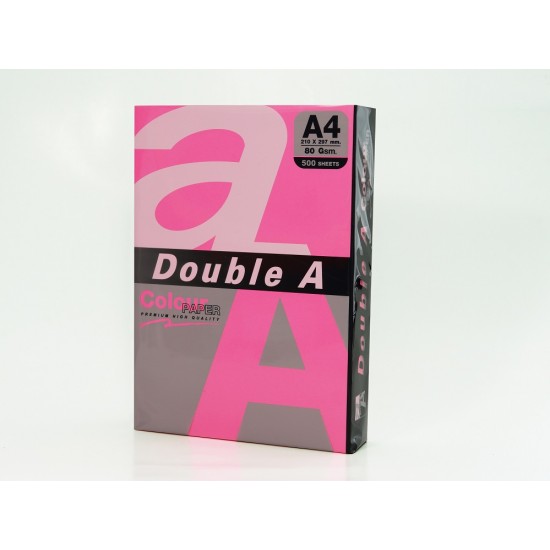Hartie Color Pentru Copiator A4, 75g/mp, 500coli/top, Double A - Roz Neon