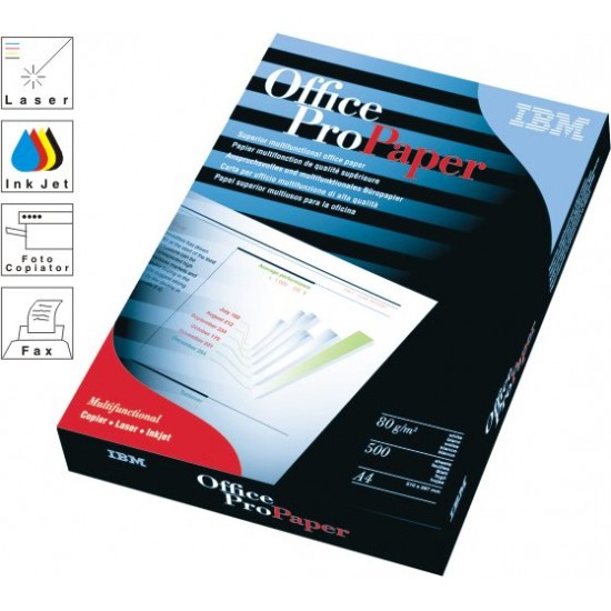 Hartie Copiator A3, 80g/mp, 500 Coli/top, Ibm Office Pro