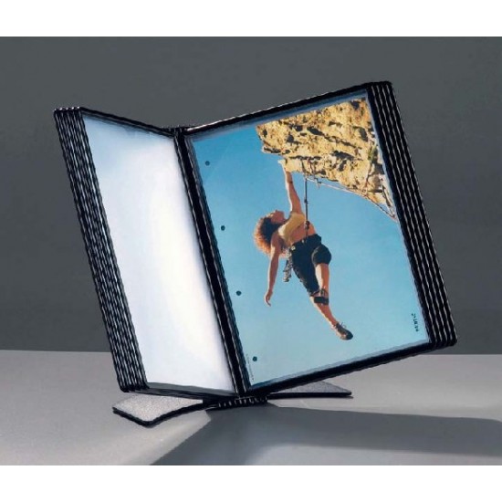 Display De Prezentare De Birou Hd Design Easymount - 20 Buzunare A4 - Gri Deschis