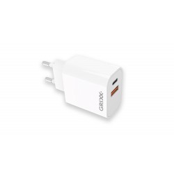 Incarcator Priza, 20w, Usb-c + Usb-a Fast Charging - Alb