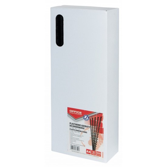 Inele Plastic 10 Mm, Max 65 Coli, 100buc/cut, Office Products - Negru