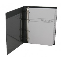 Agenda Telefonica Cu Inele, 220 X 165 Mm, Cu Index, Kangaro - Culori Asortate
