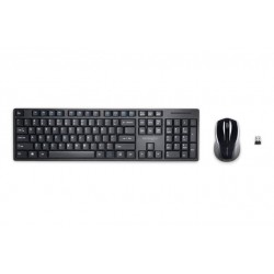 Kit Tastatura + Mouse Kensington Profit Low-profile, Conexiune Wireless, Negru