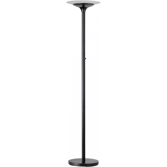 Lampa De Podea Cu Picior, Cu Led, Unilux Variaglass - Neagra