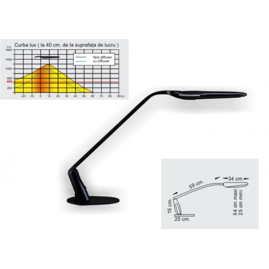 Lampa Fluorescenta Unilux Optimo - Gri