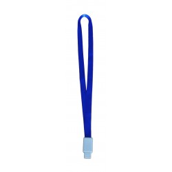 Lanyard Textil, 15mm Latime,clip Retractabil, Kejea - Albastru