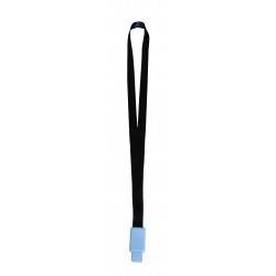 Lanyard Textil, 15mm Latime,clip Retractabil, Kejea - Negru
