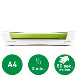 Laminator Leitz Ilam Home Office, A4, Kit Folii Laminare Inclus, Verde Laminator Leitz Ilam Home Office, A4, Kit Folii Laminare Inclus, Verde