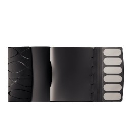 Mapa Plastic Cu 6 Separatoare Leitz Vivanto - Negru