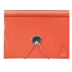 Mapa Plastic Cu 6 Compartimente Leitz Vivanto - Orange