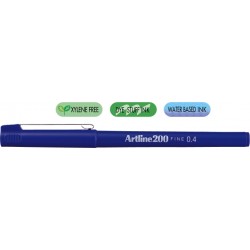 Liner Artline 200, Varf Fetru 0.4mm - Albastru