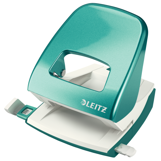 Perforator Metalic Leitz Wow 5008 Nexxt Series, 30 Coli, Turcoaz