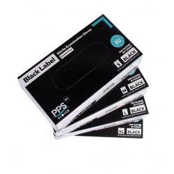 Manusi Nitril Pps, Unica Folosinta, 100 Buc/cutie - Negre - Marime M