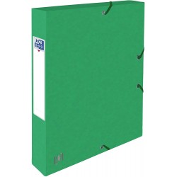Mapa A4, Carton Multistrat 390g/mp, Cu Elastic, 40mm Latime, Oxford Top File - Verde