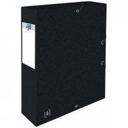 Mapa A4, Carton Multistrat 390g/mp, Cu Elastic, 60mm Latime, Oxford Top File - Negru