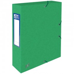 Mapa A4, Carton Multistrat 390g/mp, Cu Elastic, 60mm Latime, Oxford Top File - Verde