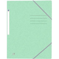 Mapa A4, Carton Multistrat 390g/mp, Cu Elastic, Oxford Top File - Verde Pastel