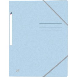 Mapa A4, Carton Multistrat 390g/mp, Cu Elastic, Oxford Top File - Bleu Pastel