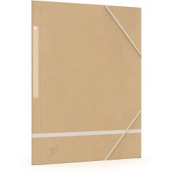 Mapa Carton Reciclat, Cu Elastic Pe Colturi, Oxford Touareg - Kraft/alb