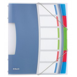 Mapa Cu Separatoare Esselte Vivida, 6 Separatoare, Pp, Diverse Culori