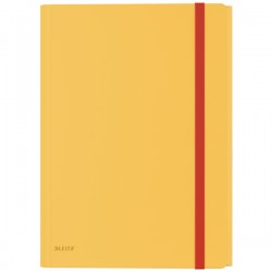 Mapa Cu Elastic Leitz Cosy, Pp, A4, 150 Coli, Cu Buzunar Inclus, Galben Chihlimbar