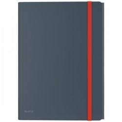 Mapa Cu Elastic Leitz Cosy, Pp, A4, 150 Coli, Cu Buzunar Inclus, Gri Antracit