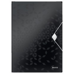 Mapa Cu Elastic Leitz Wow, Pp, A4, 150 Coli, Negru