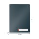 Mapa Leitz Cosy, Cu Eticheta Si 3 Separatoare, Pp, A4, 40 Coli, Gri Antracit