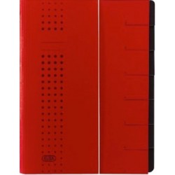 Mapa Carton Pentru Sortare Cu 12 Separatoare Si Index Elba - Rosu