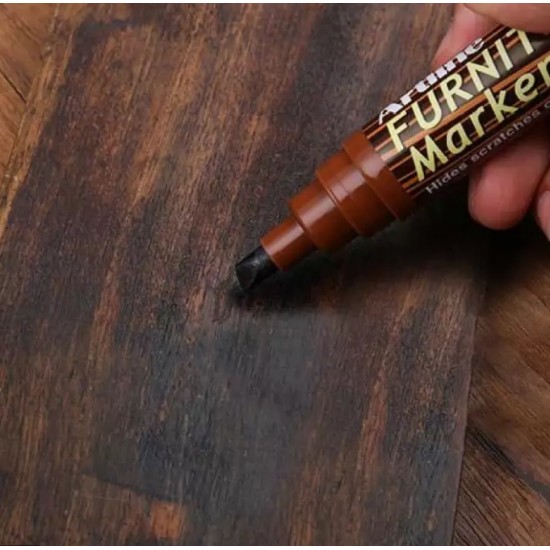 Marker Artline 95, Pentru Mobilier Din Lemn (retusuri), Corp Plastic, Varf Tesit 2.0-5.0mm - Artar