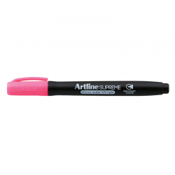 Permanent Marker Artline Supreme Glow, Varf Rotund 1.0mm, Straluceste In Lumina Uv - Roz