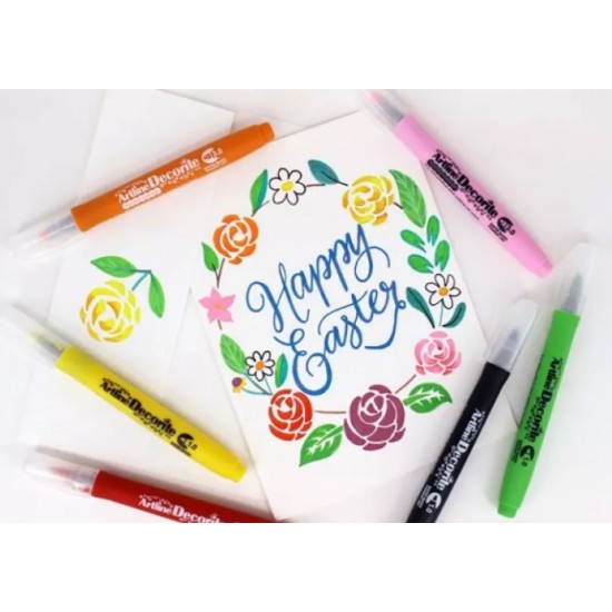 Marker Artline Decorite, Varf Rotund 1.0mm - Galben