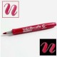 Marker Artline Decorite, Varf Flexibil (tip Pensula) - Rosu Metalizat