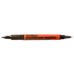Marker Artline, Pentru Electricieni, Corp Plastic, 2 Capete, Varfuri Rotunde 0.4/1.0mm - Negru Marker Artline, Pentru Electricieni, Corp Plastic, 2 Capete, Varfuri Rotunde 0.4/1.0mm - Negru