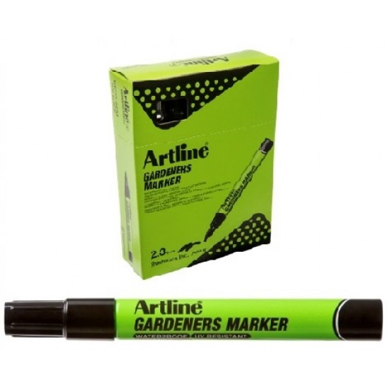 Marker Artline, Pentru Gradinari, Corp Plastic, Varf Rotund 2.3mm - Negru