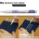 Marker Artline For Fabric, Pentru Marcat Pe Material Textil, Corp Metalic, Varf Rotund 1.2mm - Alb