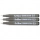 Marker Pentru Desen Tehnic Artline, Varf Fetru (0.1/0.3/0.5mm), 3 Buc/set - Negru
