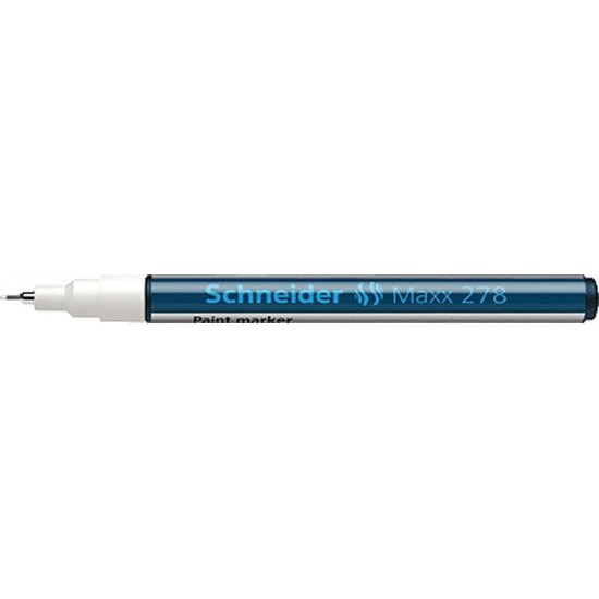 Marker Cu Vopsea Schneider Maxx 278, Varf Rotund 0.8mm - Alb