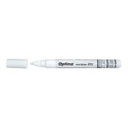Marker Cu Vopsea Optima Paint 3713, Varf Rotund 2.0mm, Grosime Scriere 1-2mm - Alb Marker Cu Vopsea Optima Paint 3713, Varf Rotund 2.0mm, Grosime Scriere 1-2mm - Alb