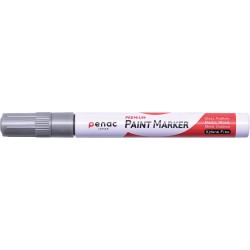 Marker Cu Vopsea Penac, Rezistent La Temperaturi Inalte, Varf Rotund, Grosime Scriere 2-4mm - Argint Marker Cu Vopsea Penac, Rezistent La Temperaturi Inalte, Varf Rotund, Grosime Scriere 2-4mm - Argint