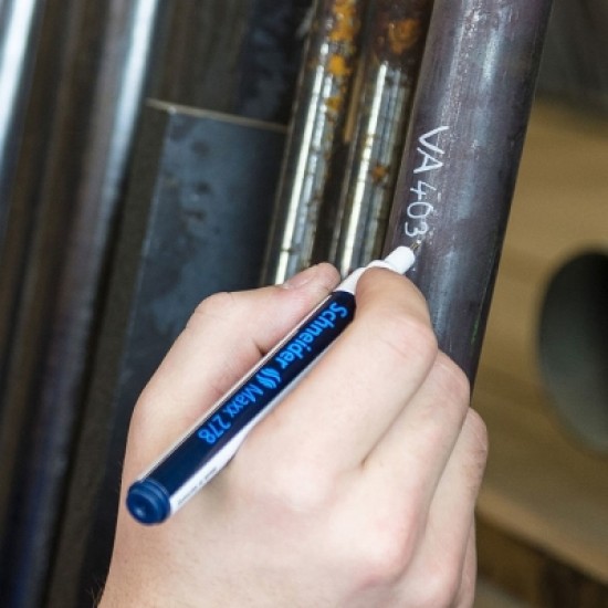 Marker Cu Vopsea Schneider Maxx 278, Varf Rotund 0.8mm - Alb