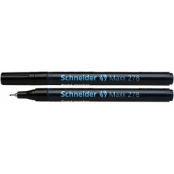 Marker Cu Vopsea Schneider Maxx 278, Varf Rotund 0.8mm - Negru