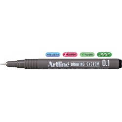 Marker Pentru Desen Tehnic Artline, Varf Fetru 0.1mm - Negru Marker Pentru Desen Tehnic Artline, Varf Fetru 0.1mm - Negru