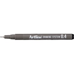 Marker Pentru Desen Tehnic Artline, Varf Fetru 0.4mm - Negru Marker Pentru Desen Tehnic Artline, Varf Fetru 0.4mm - Negru