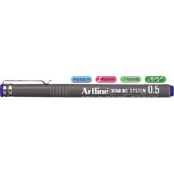 Liner Pentru Desen Tehnic Artline, Varf Fetru 0.5mm - Albastru