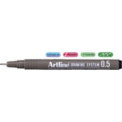 Marker Pentru Desen Tehnic Artline, Varf Fetru 0.5mm - Negru Marker Pentru Desen Tehnic Artline, Varf Fetru 0.5mm - Negru