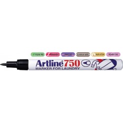Marker Artline 750, Pentru Textile, Corp Metalic, Varf Rotund 0.7mm - Negru Marker Artline 750, Pentru Textile, Corp Metalic, Varf Rotund 0.7mm - Negru