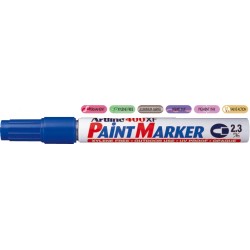 Marker Cu Vopsea Artline 400xf, Corp Metalic, Varf Rotund 2.3mm - Albastru Marker Cu Vopsea Artline 400xf, Corp Metalic, Varf Rotund 2.3mm - Albastru