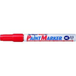 Marker Cu Vopsea Artline 400xf, Corp Metalic, Varf Rotund 2.3mm - Rosu Marker Cu Vopsea Artline 400xf, Corp Metalic, Varf Rotund 2.3mm - Rosu