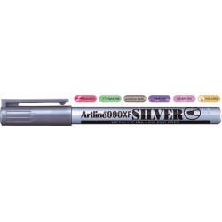 Marker Cu Vopsea Artline 990xf, Corp Metalic, Varf Rotund 1.2mm - Argintiu Marker Cu Vopsea Artline 990xf, Corp Metalic, Varf Rotund 1.2mm - Argintiu